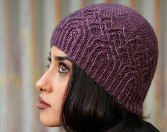 Principessa Beanie & Slouch Hat PDF knitting pattern (instructions)