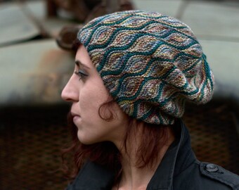 Ziggy Slouchy Hat PDF Knitting Pattern instructions - Etsy UK
