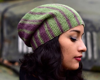 Mirallat slouchy beanie PDF knitting pattern (instructions)