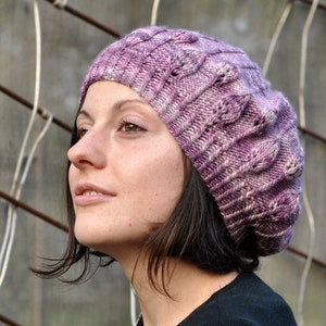 Limpetiole beret PDF knitting pattern instructions image 1