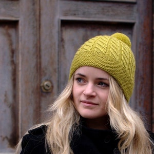 Skelter Beanie Hat PDF knitting pattern instructions image 1