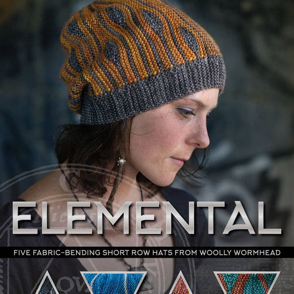 Elemental - 5 Hat designs - eBook PDF knitting patterns (instructions)