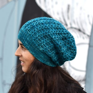 Scala slouchy Hat PDF knitting pattern instructions image 1