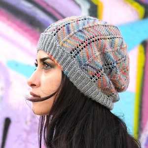 Patrón de tejido en PDF para el gorro holgado Rachis (instrucciones)