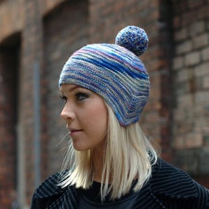 Patrón de tejido en PDF para gorro de cornisa (instrucciones)