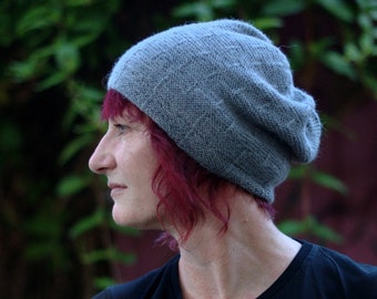 Runway slouchy Hat PDF knitting pattern (instructions)