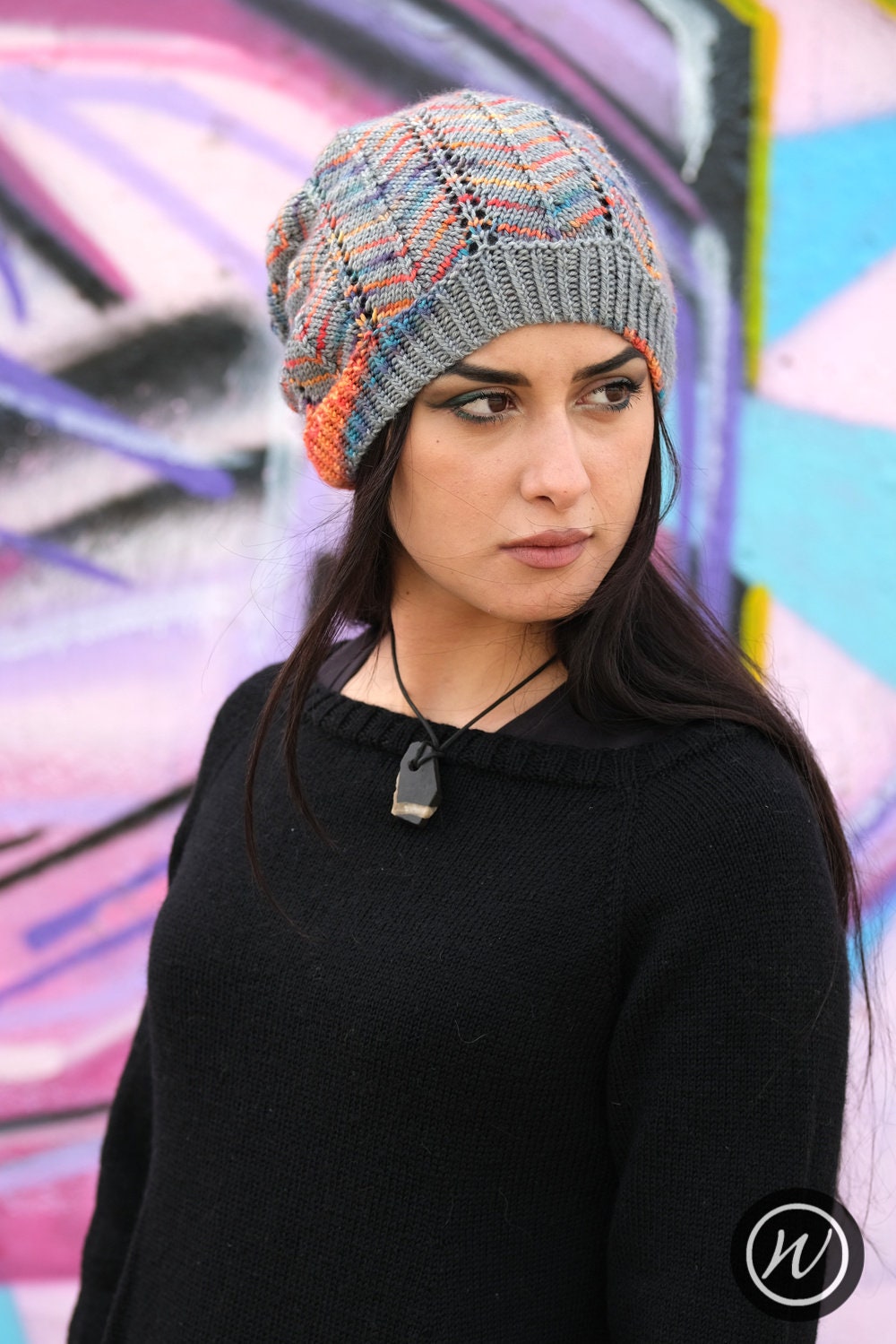 Rachis Slouch Hat PDF Knitting Pattern (instructions) - Etsy UK