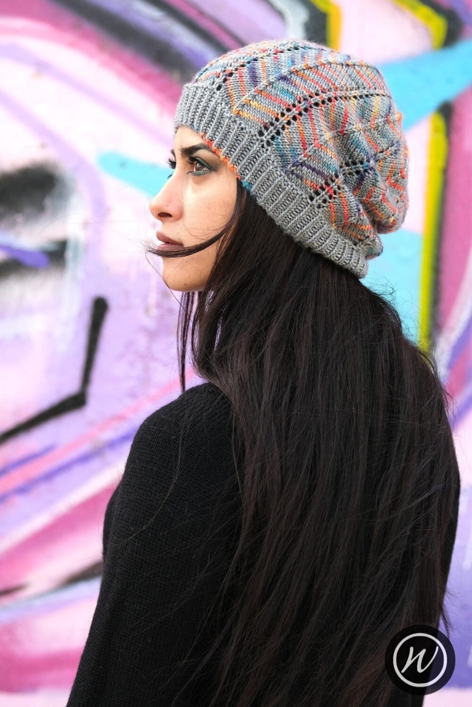 Rachis Slouch Hat PDF Knitting Pattern (instructions) - Etsy
