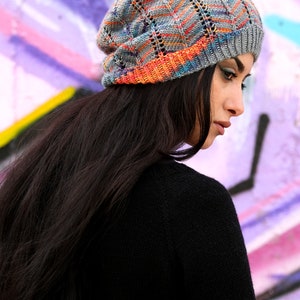 Rachis Slouch Hat PDF Knitting Pattern instructions - Etsy