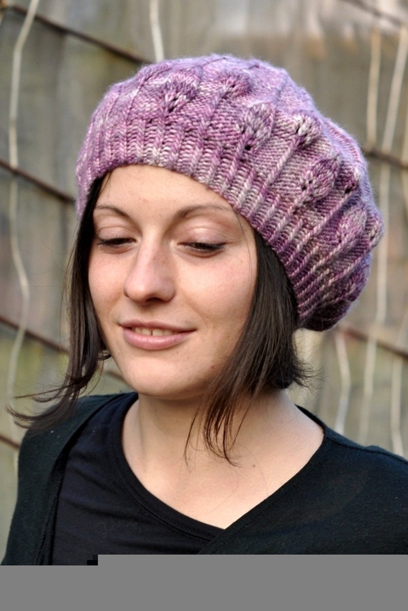 Limpetiole beret PDF knitting pattern instructions image 2