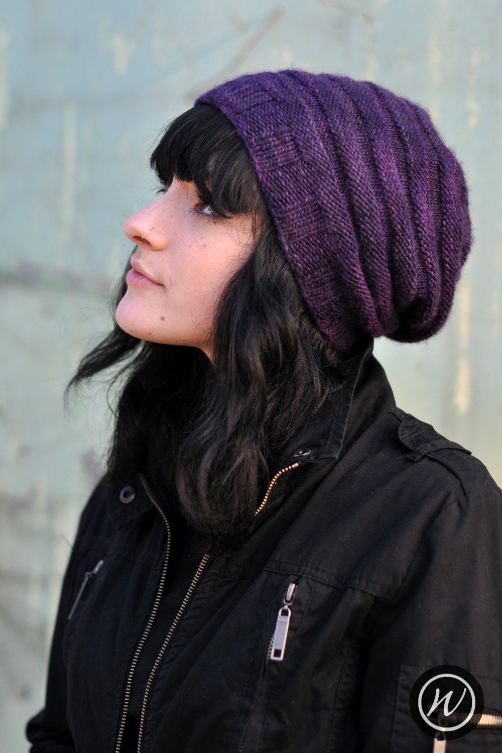 Alveare Slouchy Hat PDF Knitting Pattern instructions - Etsy UK