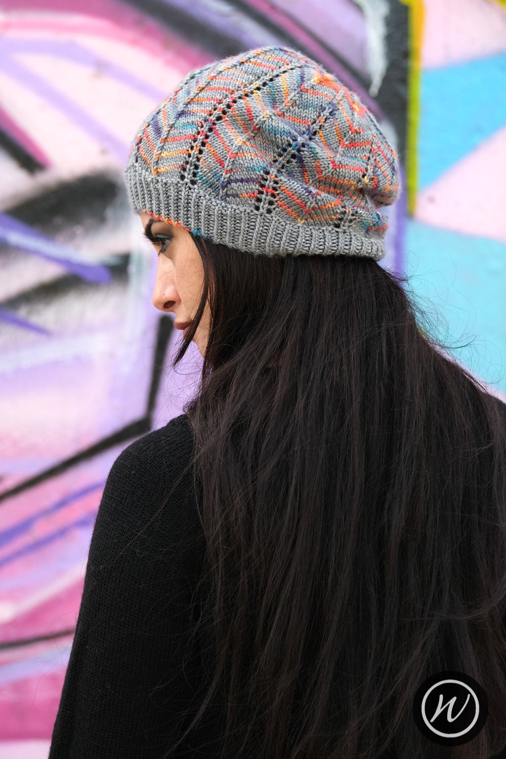 Rachis Slouch Hat PDF Knitting Pattern (instructions) - Etsy
