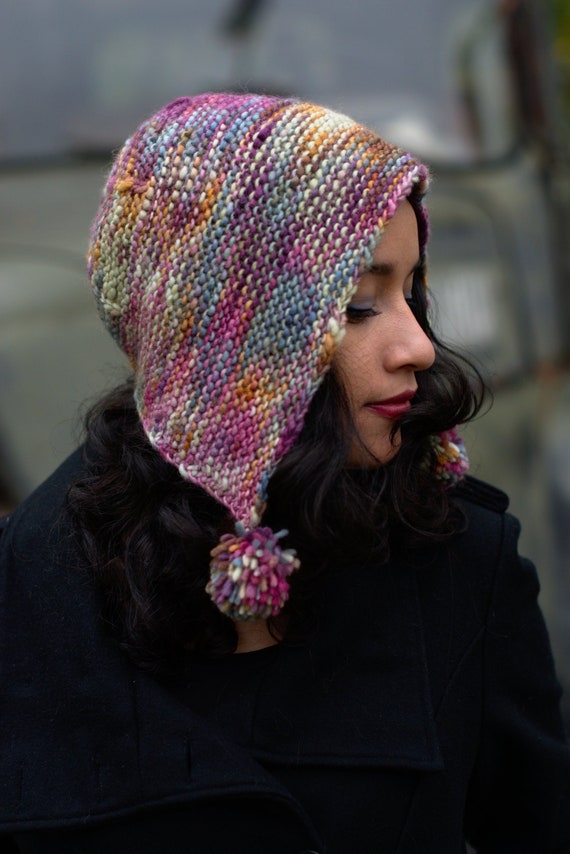 Bonnet Slouchy Hat PDF Knitting Pattern 