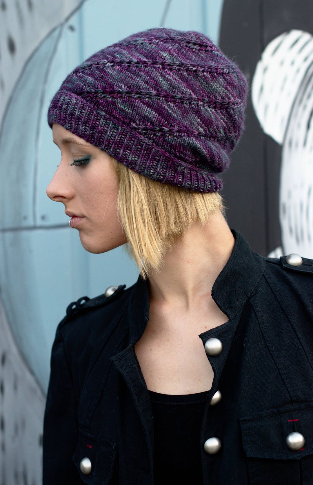 Mulinello Slouchy Hat PDF Knitting Pattern instructions - Etsy