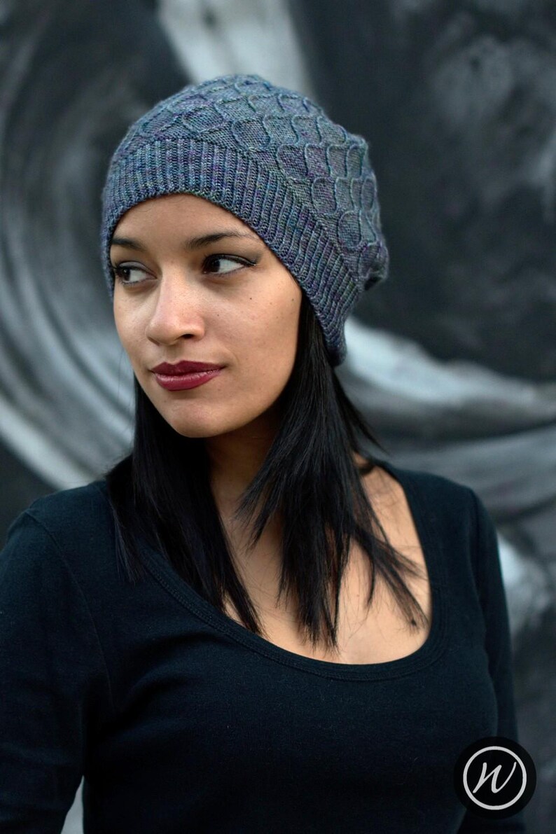 Filigree Slouch Hat PDF Knitting Pattern (instructions) - Etsy