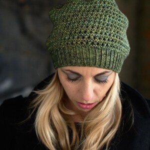 Waffle Slouch PDF Knitting Pattern (instructions) - Etsy