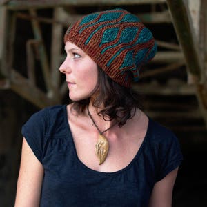 Toph slouchy beanie Hat PDF knitting pattern instructions image 5