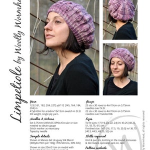 Limpetiole beret PDF knitting pattern instructions image 4