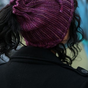 Arcus ponytail Hat PDF knitting pattern instructions image 5