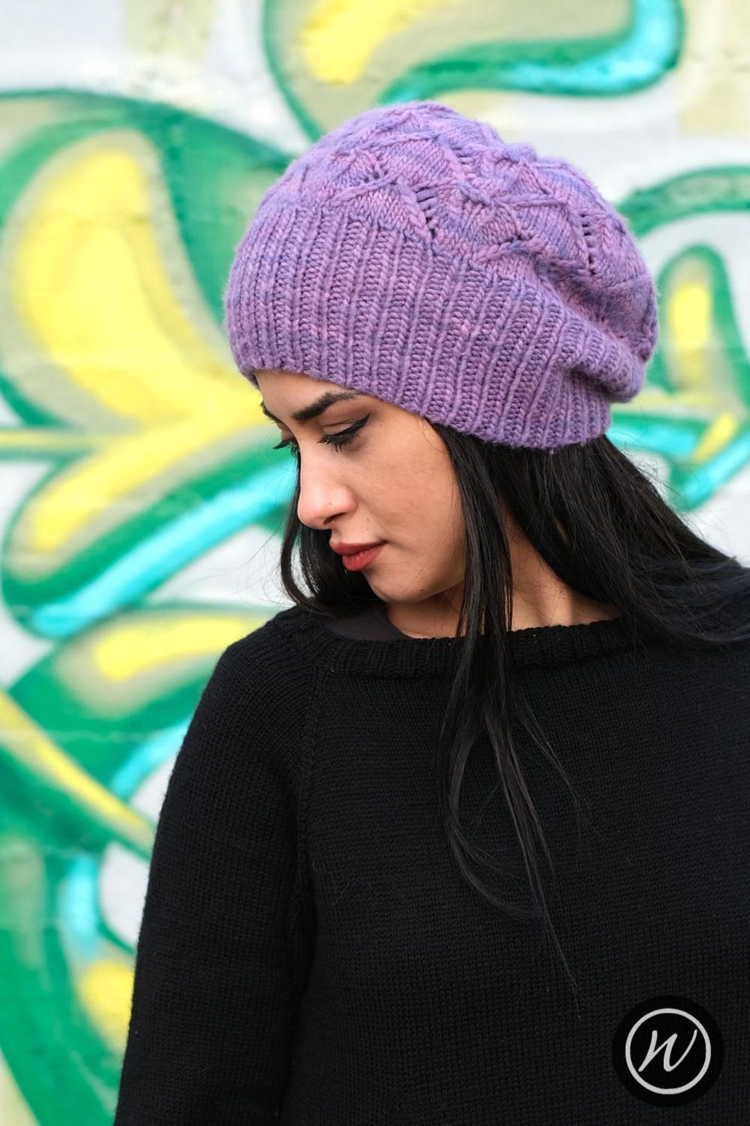 Starburst Slouchy Hat PDF Knitting Pattern (instructions) - Etsy