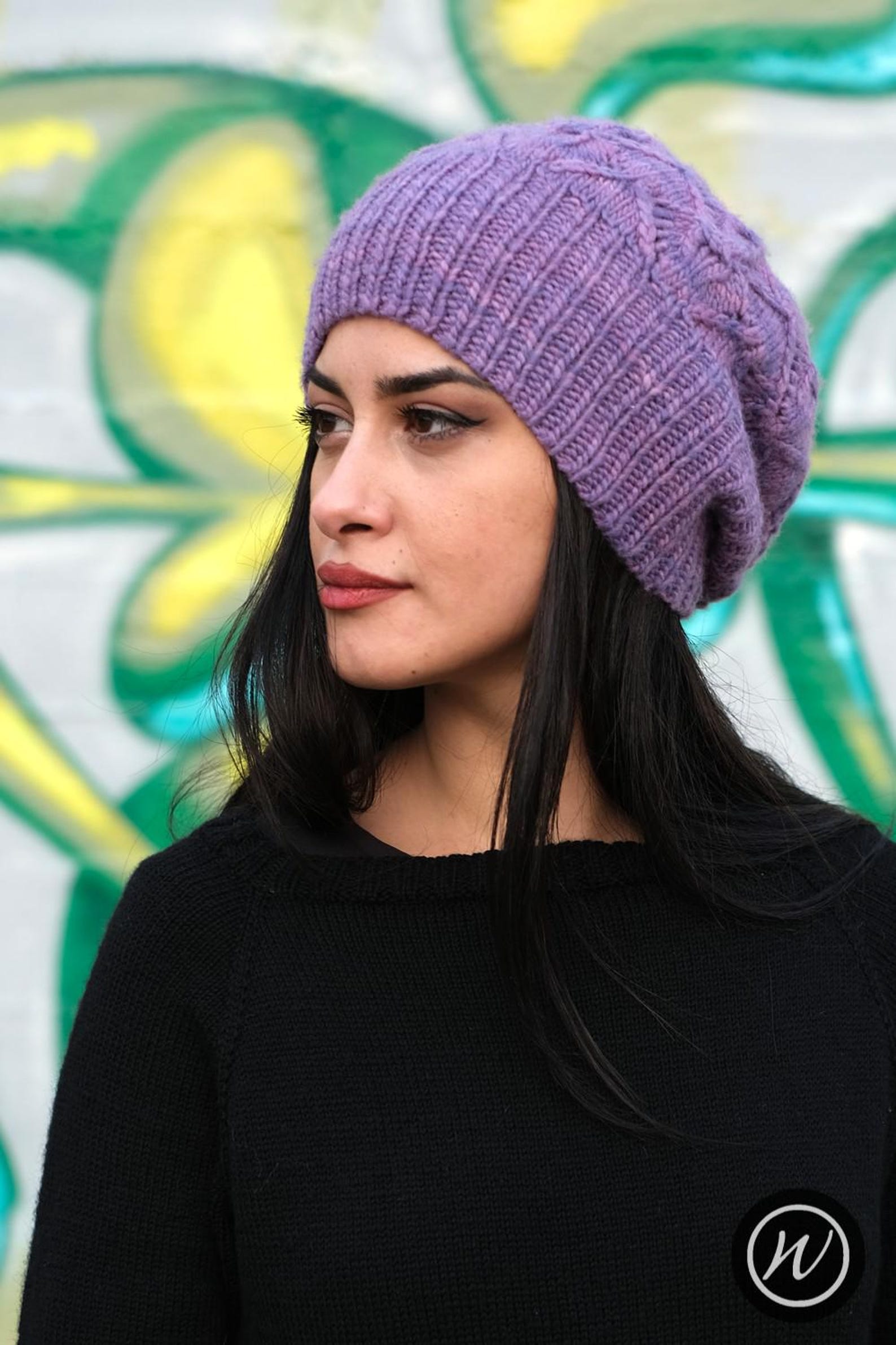 Starburst Slouchy Hat PDF Knitting Pattern (instructions) - Etsy
