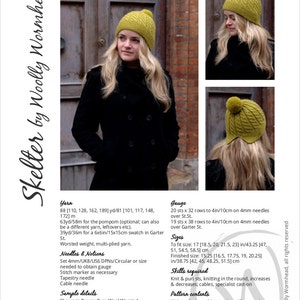 Skelter Beanie Hat PDF knitting pattern instructions image 4