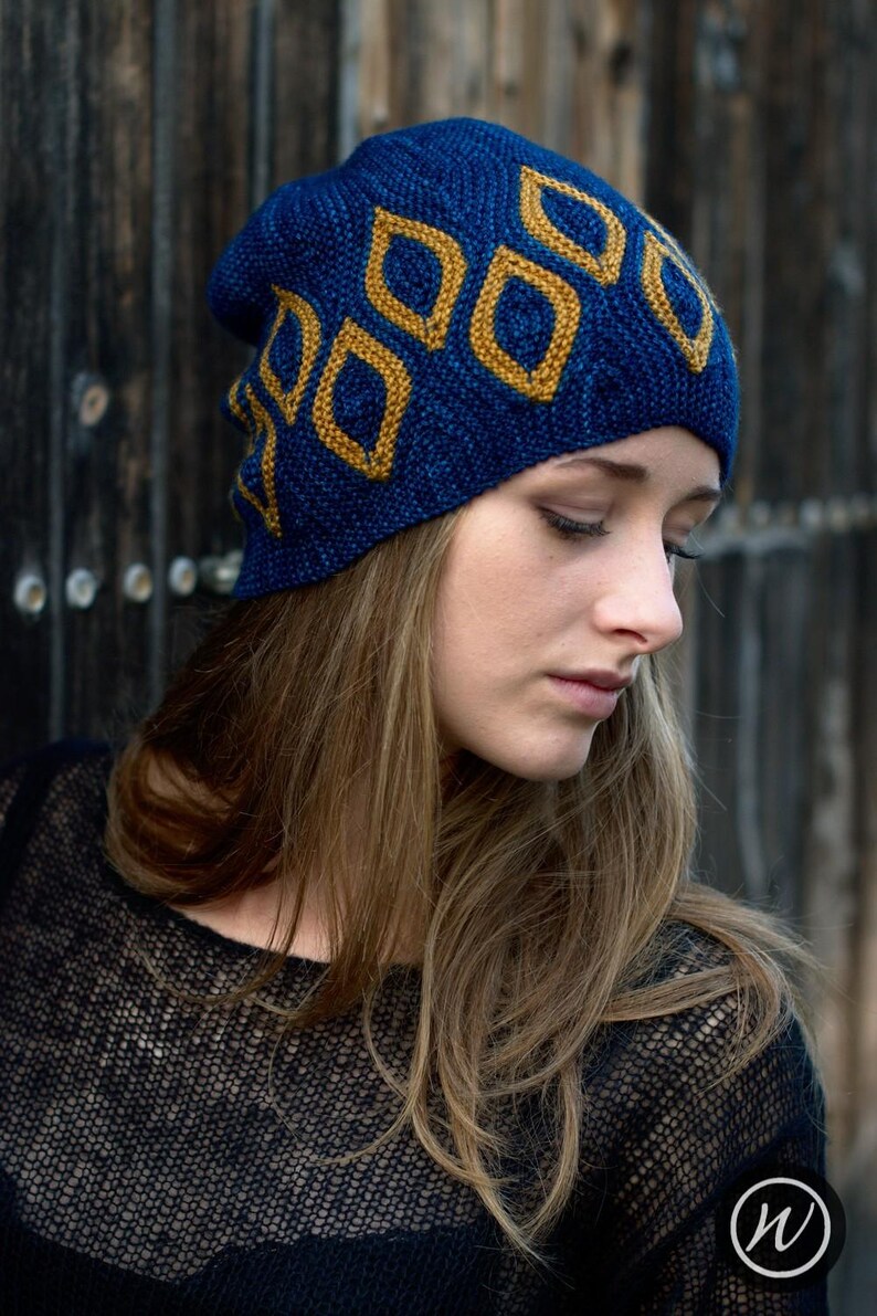 Scourie Slouchy Beanie Hat PDF Knitting Pattern (instructions) - Etsy