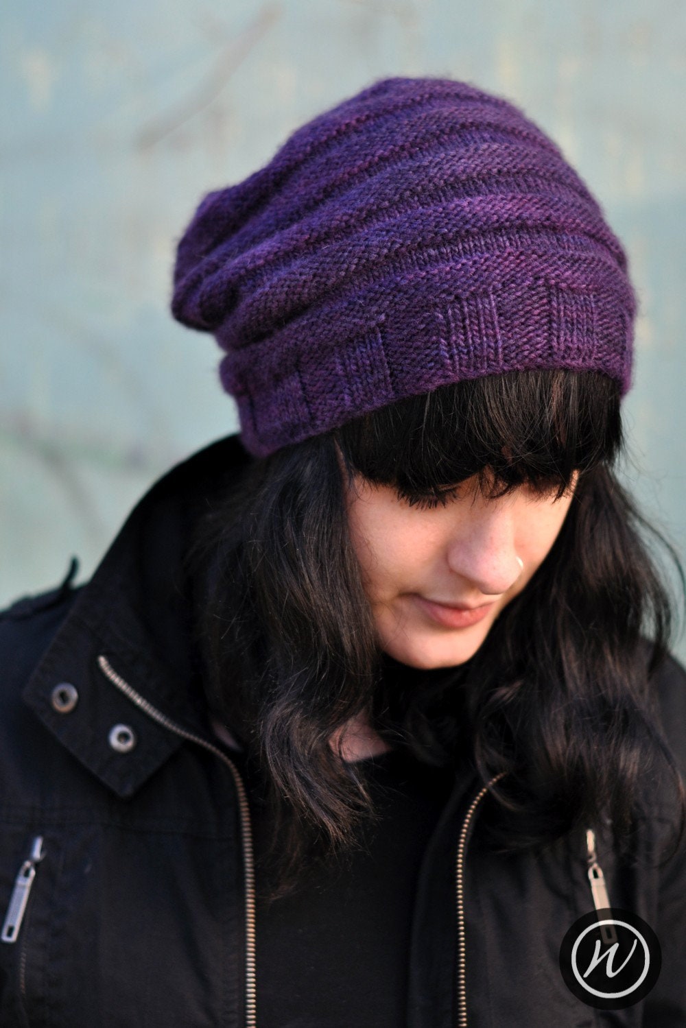 Alveare Slouchy Hat PDF Knitting Pattern instructions - Etsy UK