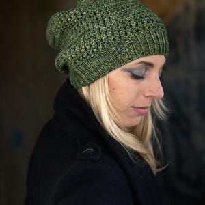 Waffle Slouch PDF Knitting Pattern (instructions) - Etsy