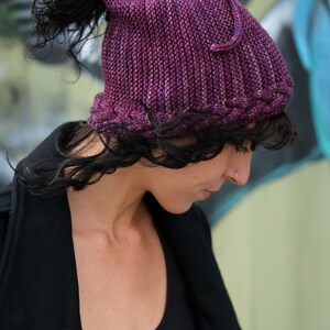 Arcus ponytail Hat PDF knitting pattern instructions image 6