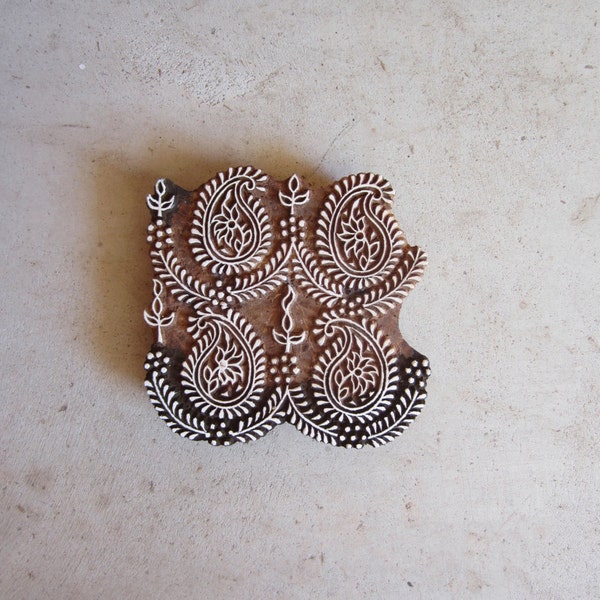 Paisley Block print Hand carved