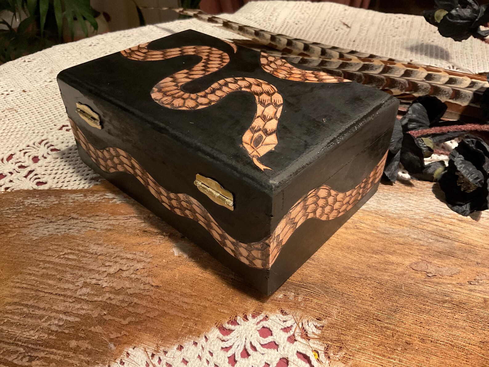 Wooden Snake Box - Etsy