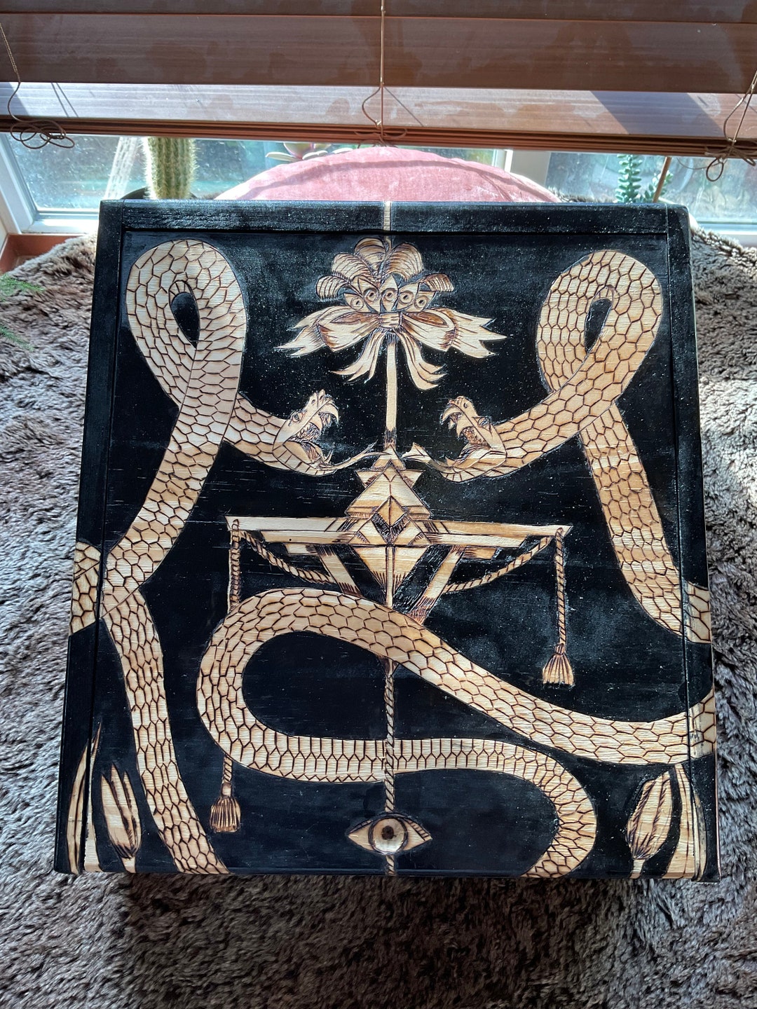 Snake Pattern Box Large Nouveau Snake Box - Etsy
