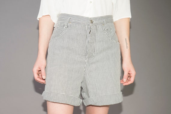 Cotton gingham summer shorts - image 4