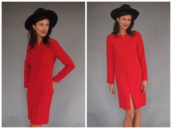 designer shift dresses with sleeves