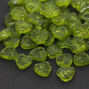 Olivine Green 25 Hexagon Tubes 10 mm x 4 mm Czech Glass Beads Hyacinth Aqua Saphire Transparent AB
