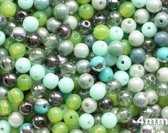 25 6 mm Tchèque Verre Firepolish perles Neon-Bleu électrique