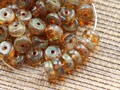 50pcs Czech Glass Heishi Bead, Czech Glass Rondelle Beads 6x3mm Disk Glass Beads Wheel Beads Crystal Picasso Antique Clear Vintage product logo