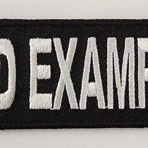BAD EXAMPLE Embroidered Iron On Motorcycle Patch