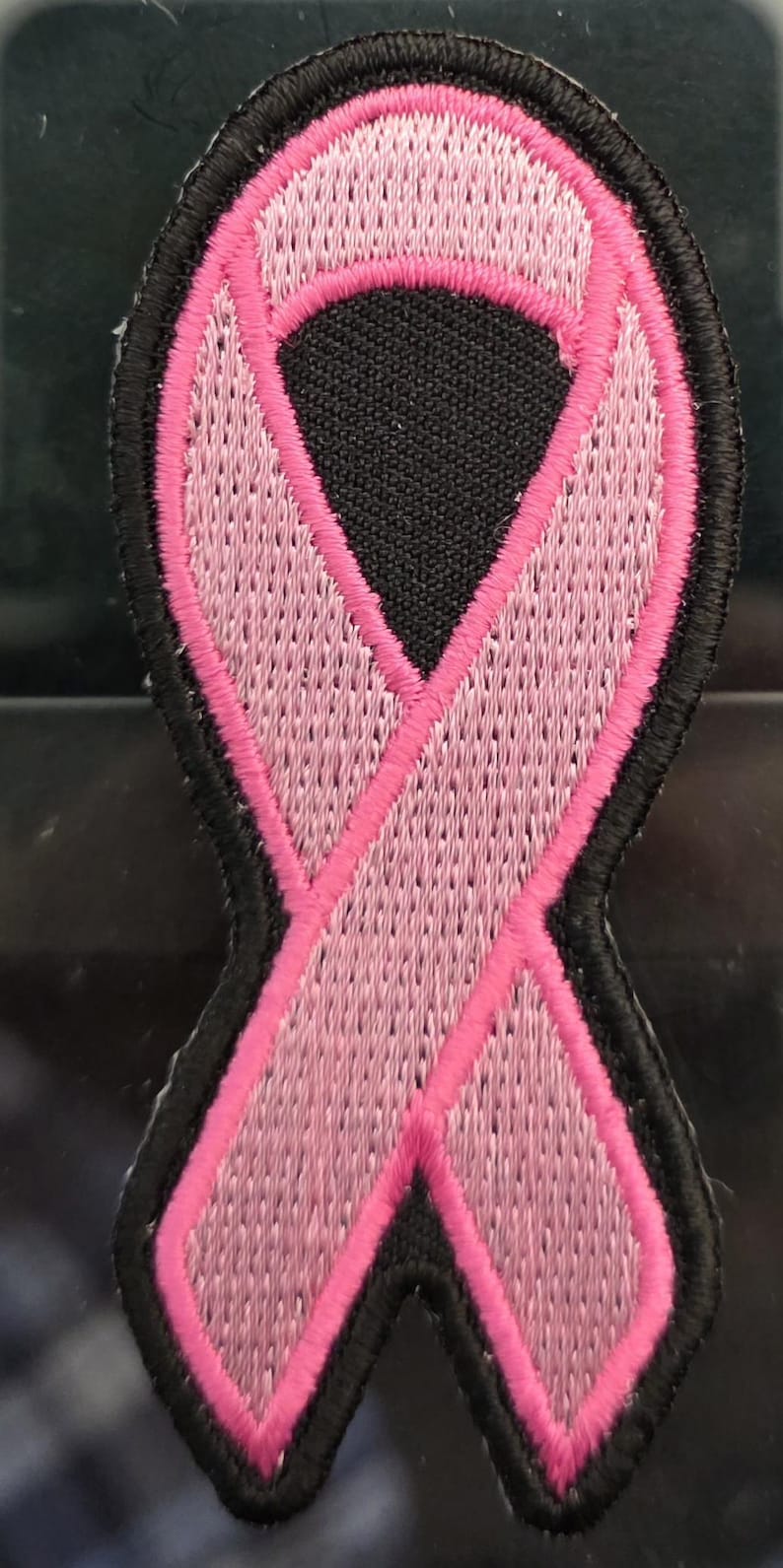 Pink Ribbon Embroidered Iron on Motorcycle Patch - Etsy