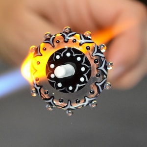 Lampwork tutorial: How to make mandala glass bead