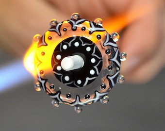 Lampwork tutorial: How to make mandala glass bead