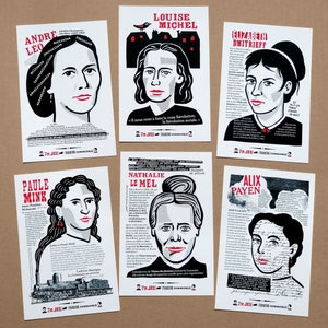 6 postcards “Women of the Commune”