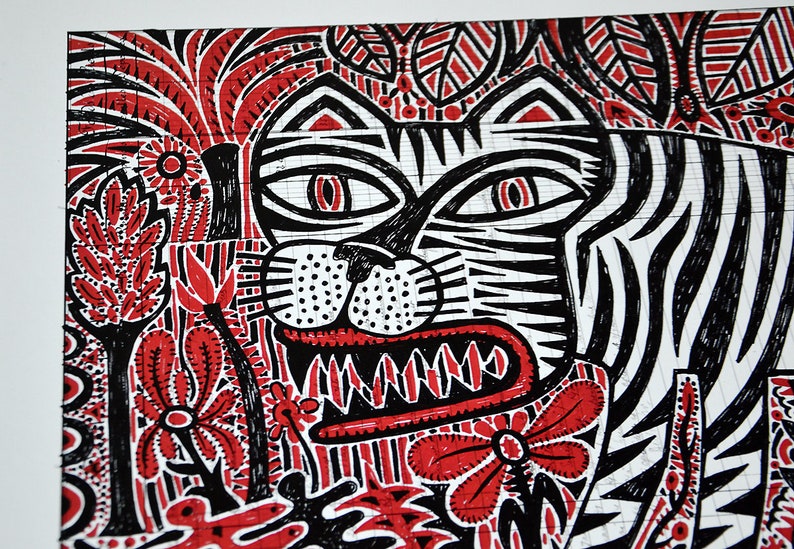 Tiger / Printing Etsy