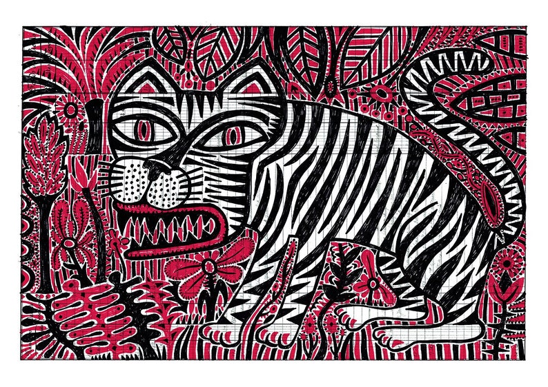 Tiger / Printing Etsy