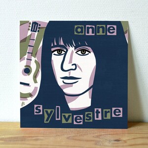 Anne Sylvestre / Carte 18 x 18