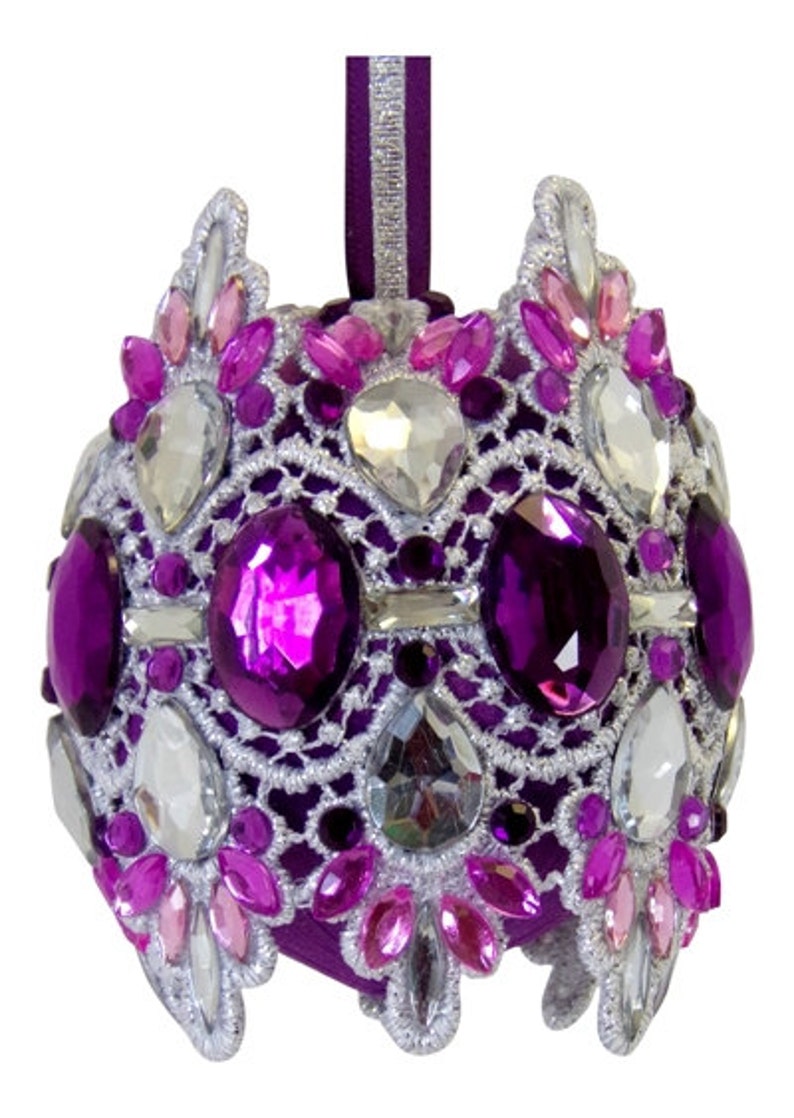 ORNAMENT KIT, the Czarina's Tiara in Aubergine , With Digitally