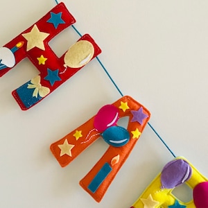 Handmade Felt Happy Birthday Banner: Reusable Party Garland
