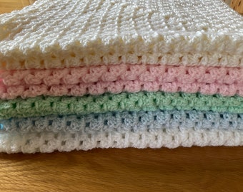 Hand crochet baby blanket