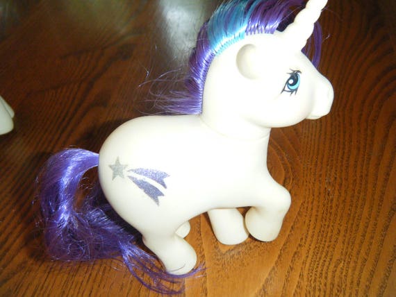 Vintage 1983 G1 My Little Pony Unicorn Shooting Star Etsy